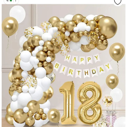 Luxury Golden  Birthday Decor